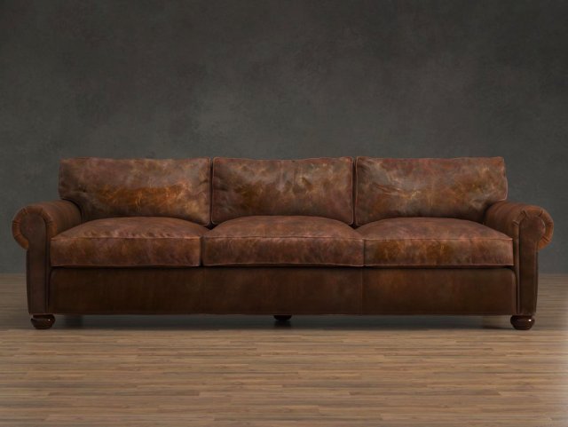 Rh lancaster shop leather sofa