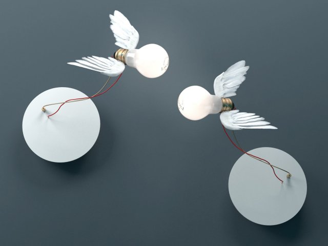 lucellino nt by ingo maurer Modelo 3D .c4d .max .obj .3ds .fbx .stl .blend 