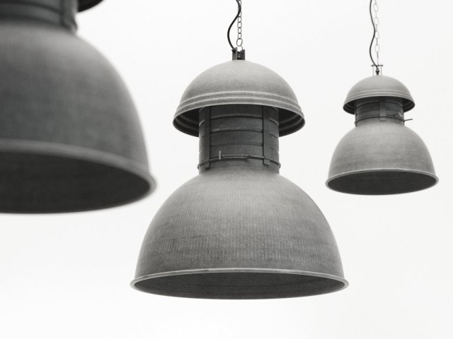 warehouse lamp by hk living 3D Model .c4d .max .obj .3ds .fbx .stl .blend 