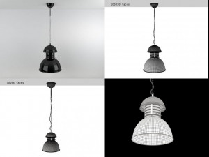 warehouse lamp by hk living 3D Model