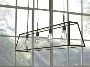 triangular diner p4 by davey lighting 3D Model