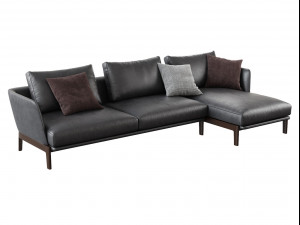 chelsea chc04 corner sofa composition by molteni c 3D Model