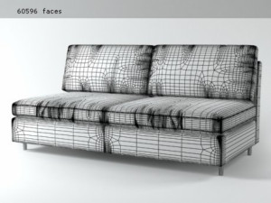 air sofa 180 by sancal 3D मॉडल