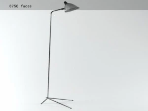 serge mouille standing lamp by serge mouille 3D Model