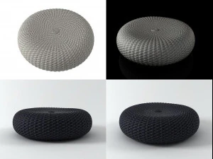 shell pouf by paola lenti 3D Model