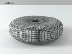 shell pouf by paola lenti 3D Model