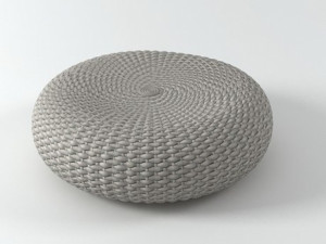 shell pouf by paola lenti Model 3D