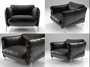continental armchair 3d 3D Model