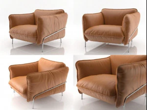 continental armchair 3d 3D Model