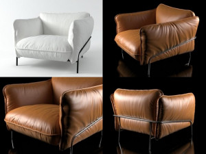 continental armchair 3d 3D Model