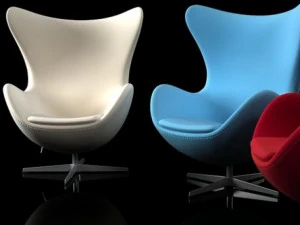 egg by fritz hansen 3D Model