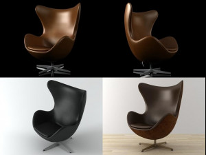 egg by fritz hansen Modello 3D