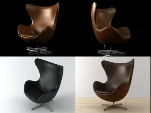 egg by fritz hansen 3D Model