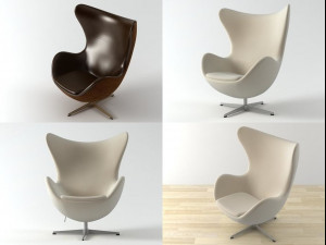 egg by fritz hansen Modello 3D