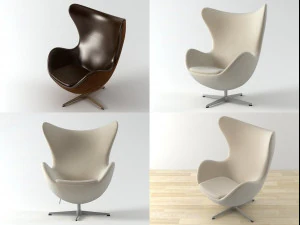 egg by fritz hansen 3D Model