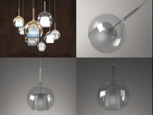 glo pendant light by penta 3D Model