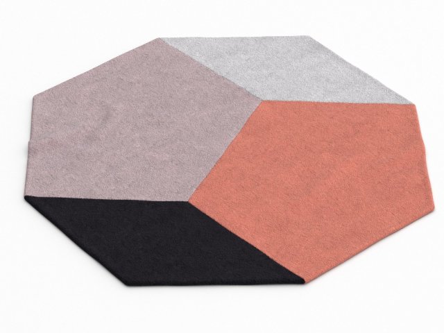 polygon rug by bolia Model 3D .c4d .max .obj .3ds .fbx .stl .blend 