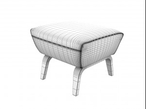 palio pouf by alberta 3D Модель