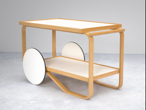 tea trolley 901 by artek 3D-Modell
