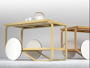 tea trolley 901 by artek 3D Model