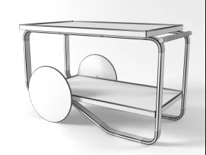 tea trolley 901 by artek 3D Model