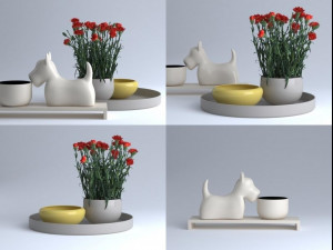 carnations 01 3D मॉडल