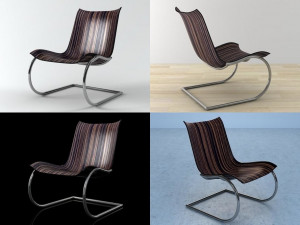 agitari lounge by fredericia furniture Modelo 3D