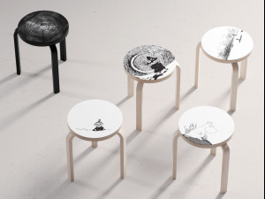 stool 60 by artek Modello 3D