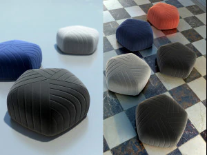 five pouf by muuto 3D Model