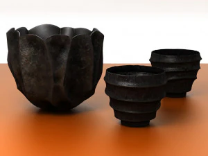 bakır kaseler 3D Model