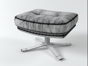 glen footstool by intertime Modelo 3D