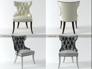 athens chair 2901s by artistic frame 3D मॉडल
