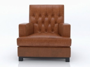hammercap high armchair by bench 3D Model