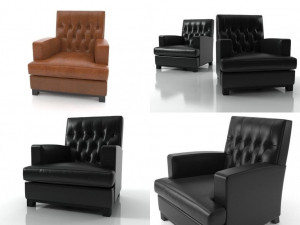 hammercap high armchair by bench 3D-Modell