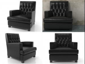 hammercap high armchair by bench 3D-Modell