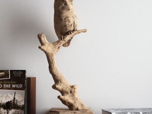 woodland wisdom owl sculpture 3D Model