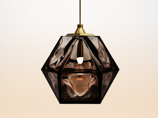 welles double blown glass pendants by gabriel scott 3D मॉडल .c4d .max .obj .3ds .fbx .stl .blend 