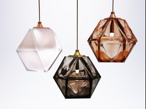 welles double blown glass pendants by gabriel scott 3D मॉडल