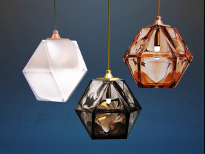 welles double blown glass pendants by gabriel scott 3D मॉडल
