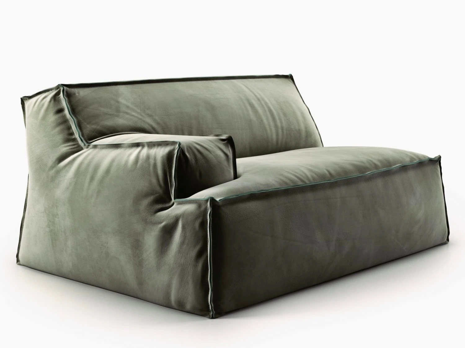 damasco module with armrest by baxter 3D Model .c4d .max .obj .3ds .fbx .stl .blend 