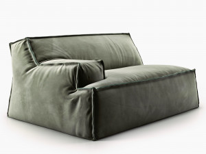 damasco module with armrest by baxter 3Dモデル