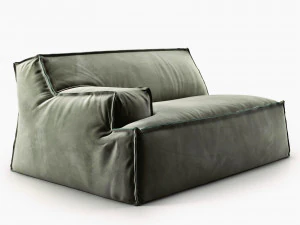 modulo damasco con braccioli di baxter Modello 3D