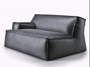 damasco module with armrest by baxter 3D 模型