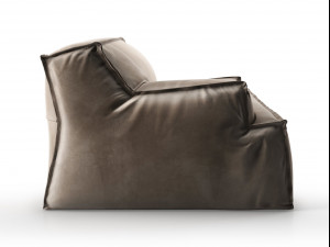damasco module with armrest by baxter 3D 模型