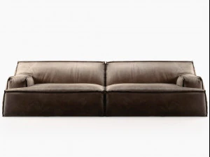 damasco module with armrest by baxter 3D Model