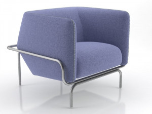 chandigarh armchair by moroso 3D 모델