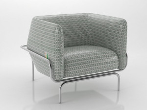 chandigarh armchair by moroso 3D 모델