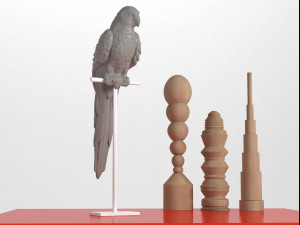 parrot set Model 3D