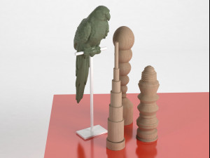 parrot set Model 3D