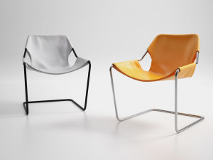 paulistano armchair by objekto 3D मॉडल